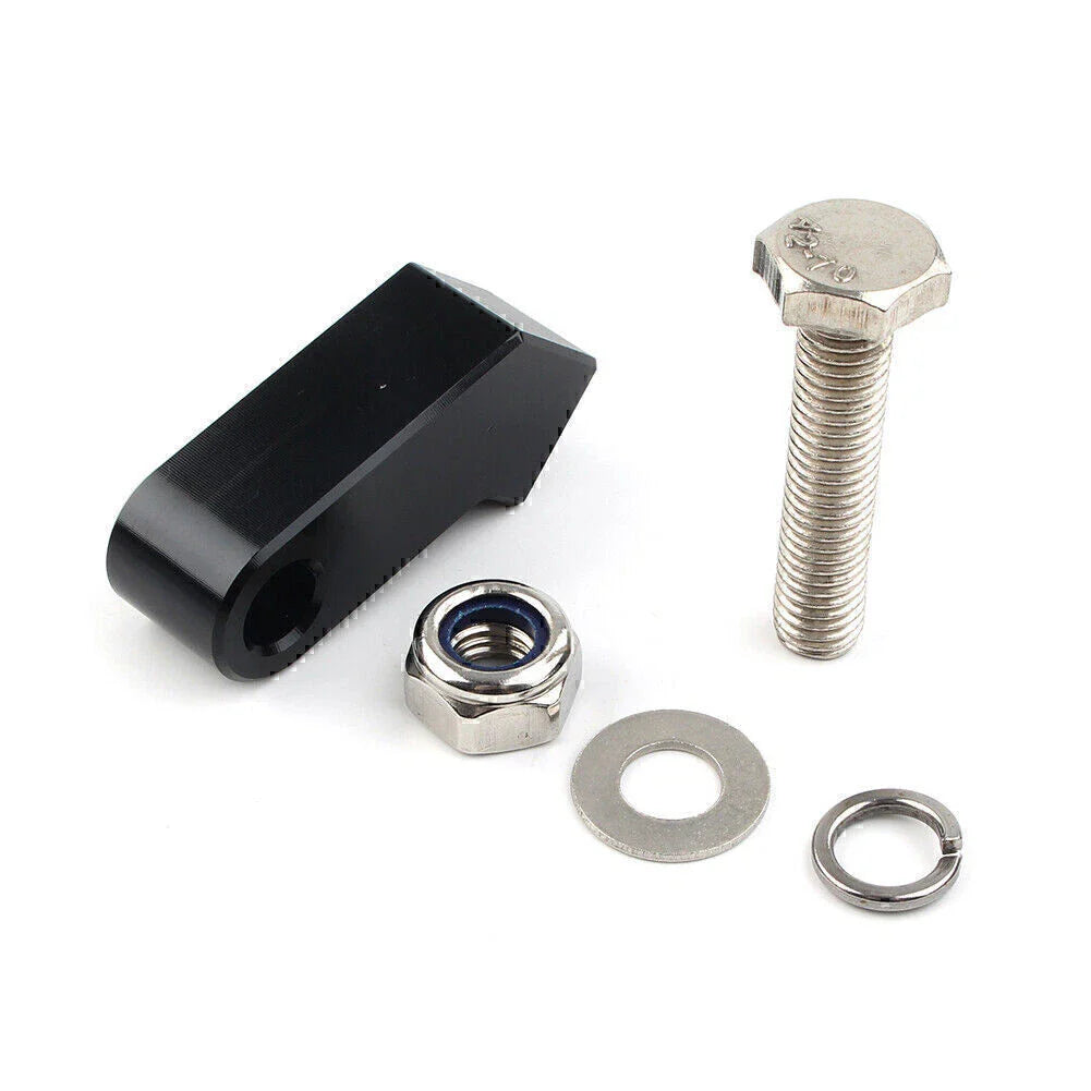 Black Headlight Mounting Block Bracket for Harley Custom Headlight
