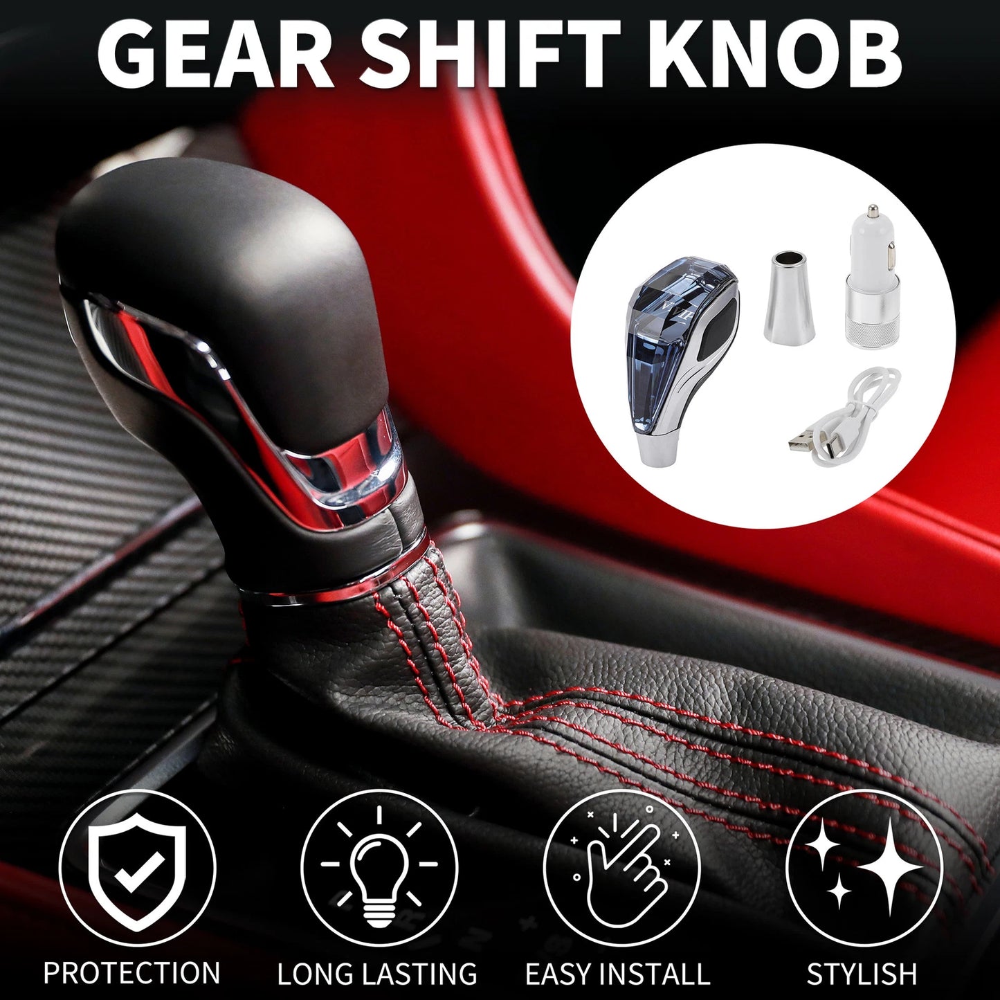 Set of 1 Automatic Gear Shifter Knob for Toyota 4Runner (2010–2023) LED