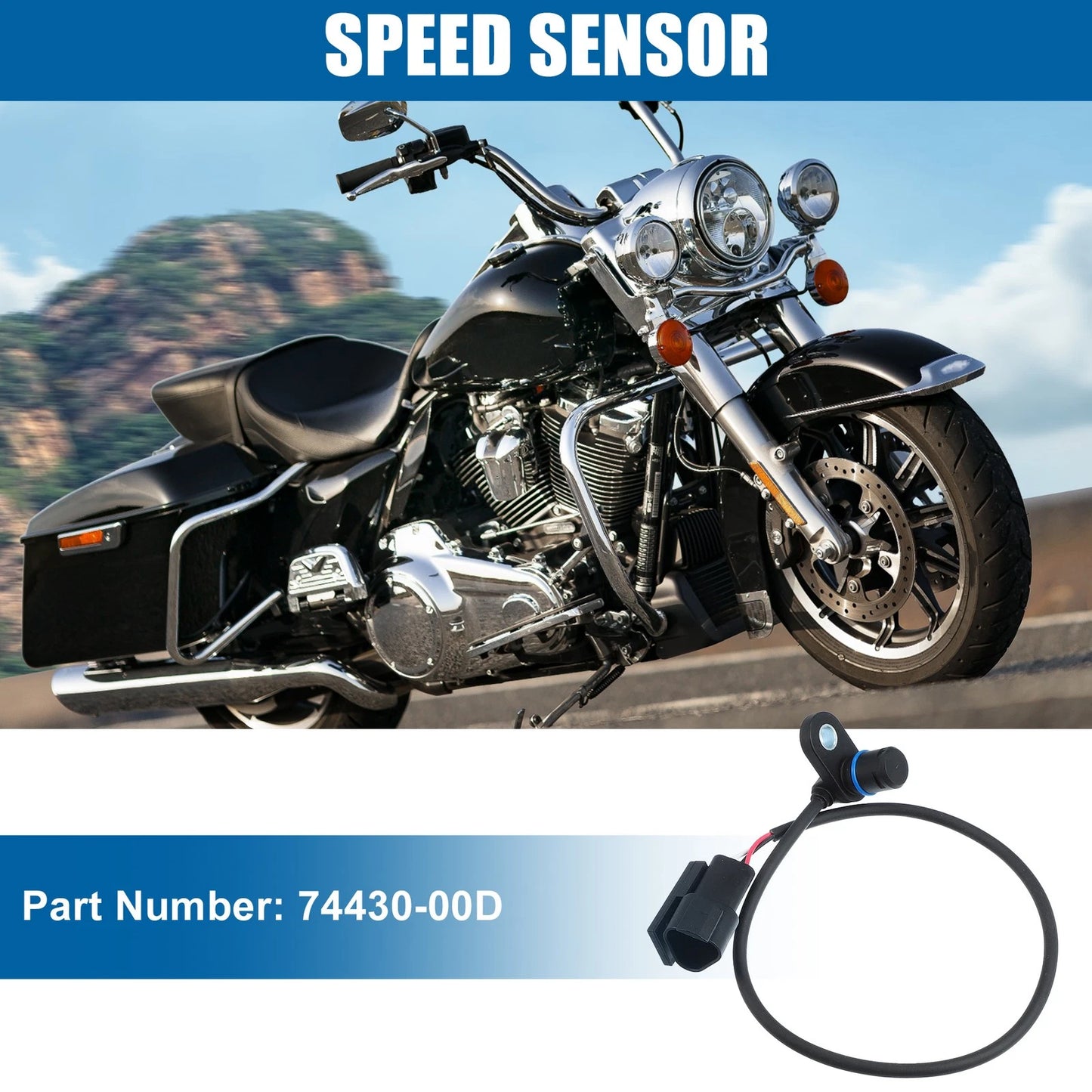 Speed Sensor 74430-00D for Harley Davidson Road King Glide (2000–2006)