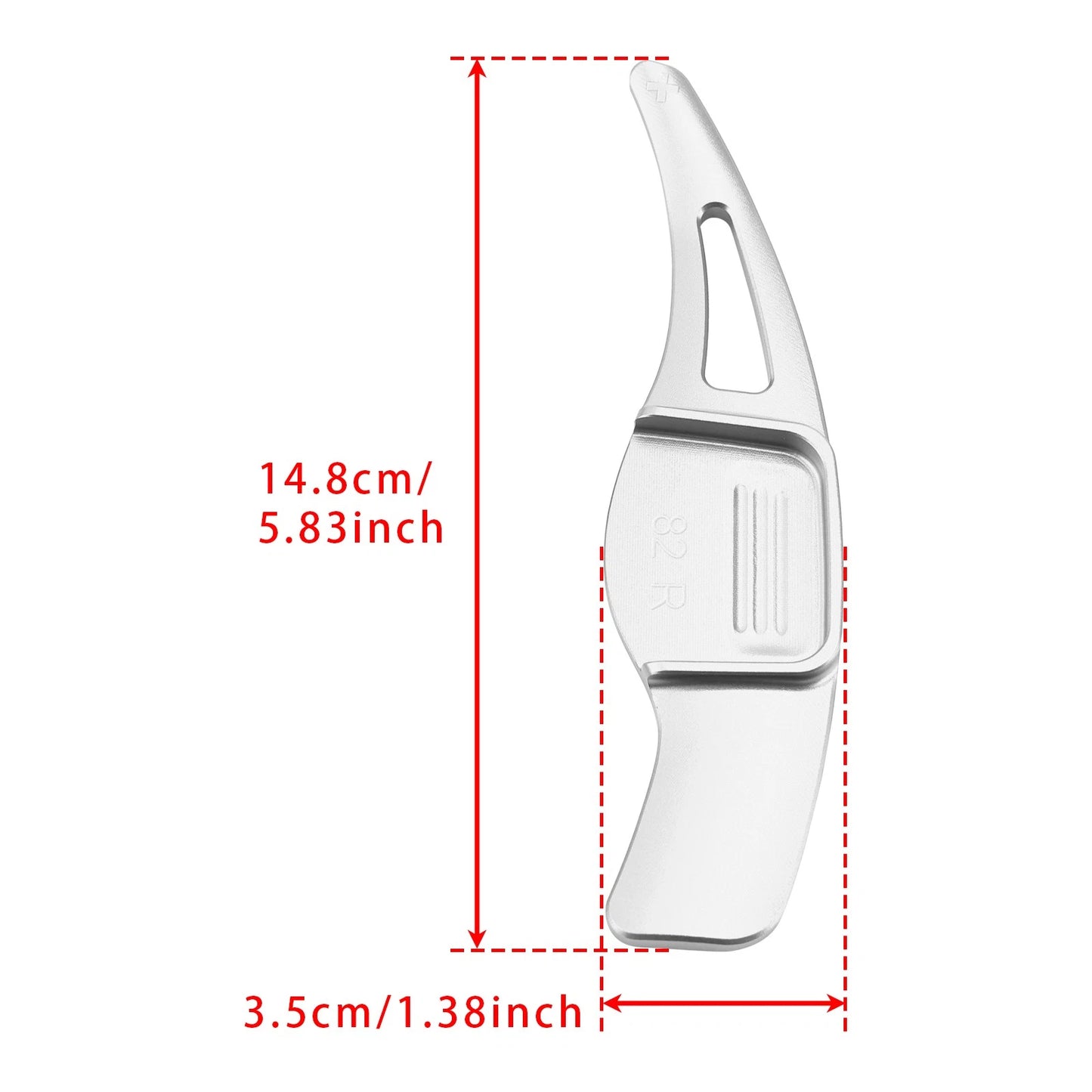 Steering Wheel Paddle Shifter for Hyundai Veloster (2012–2018) Aluminum Silver