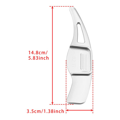 Steering Wheel Paddle Shifter for Hyundai Veloster (2012–2018) Aluminum Silver