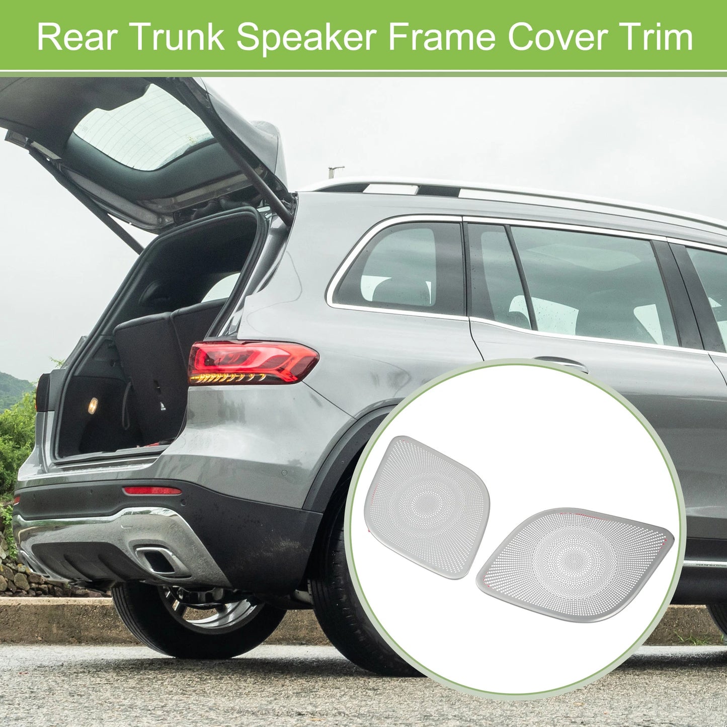 2X Rear Trunk Speaker Frame Cover Trim for Mercedes Benz GLB (2020)