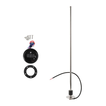 Fuel Sending Unit and Gauge Kit 0-190 Ohm 686mm for Boat Car