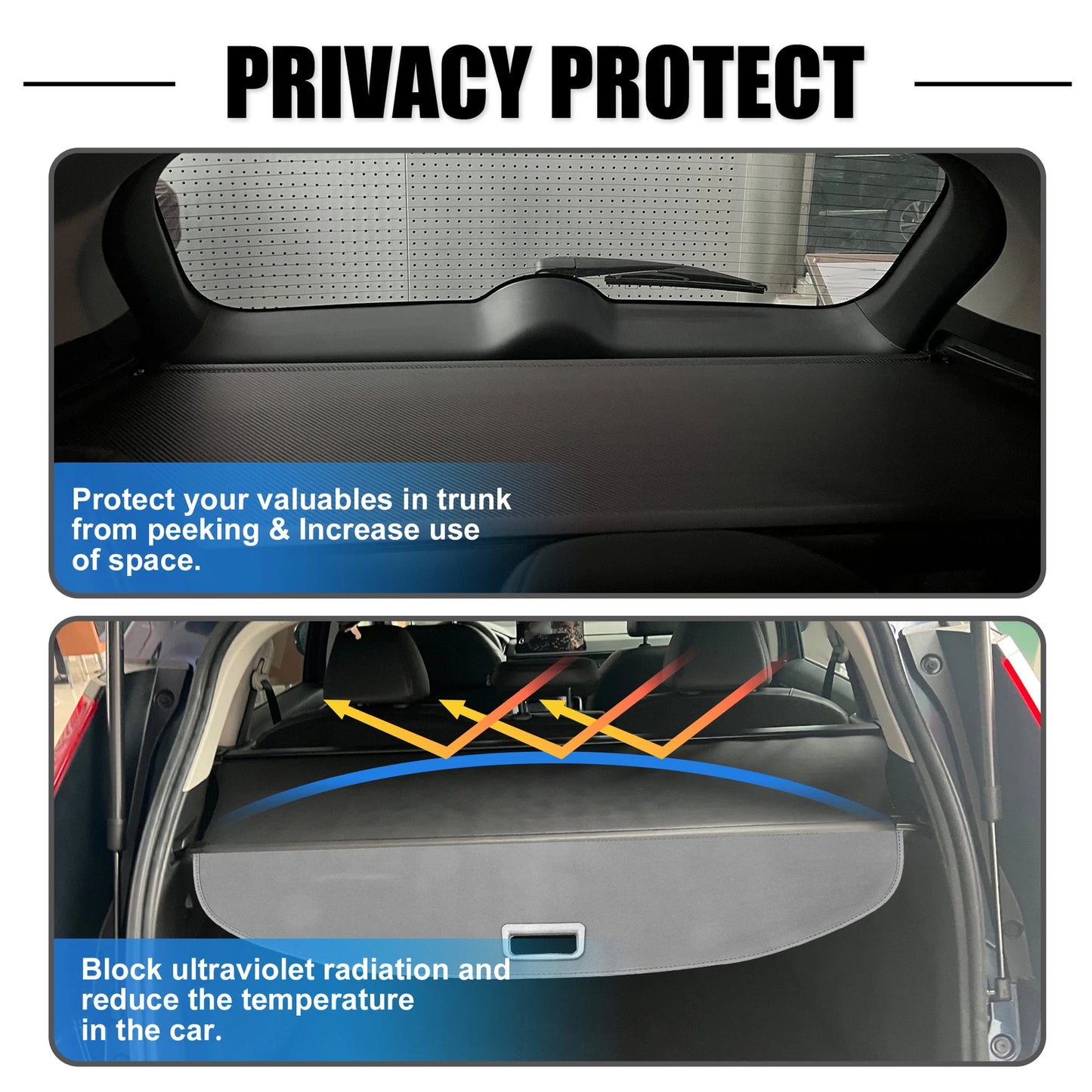 Retractable Cargo Cover for Nissan Rogue (2021–2024)