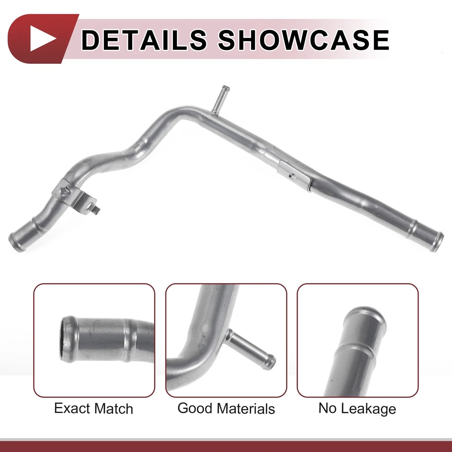 Heater Hose for Kia Forte Forte5 (2014–2018) No. 254572E000 Metal Silver Tone