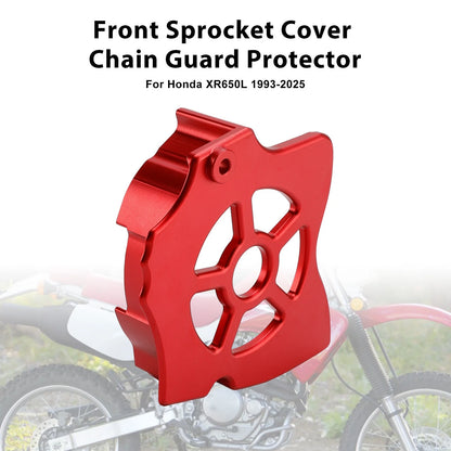 Front Sprocket Chain Guard for Honda XR650L (1993–2025) Red