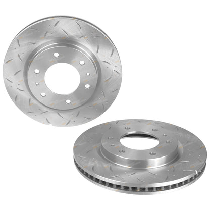 Dimple Drilled & Slotted Disc Brake Rotors for Pajero Sport (2015–2017)