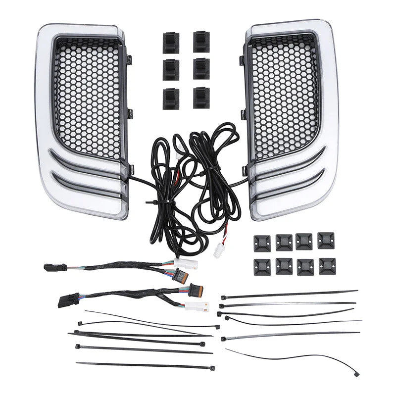 LED Fairing Lower Grills with Turn Signal Lights for Harley Road Glide (2014-2024)