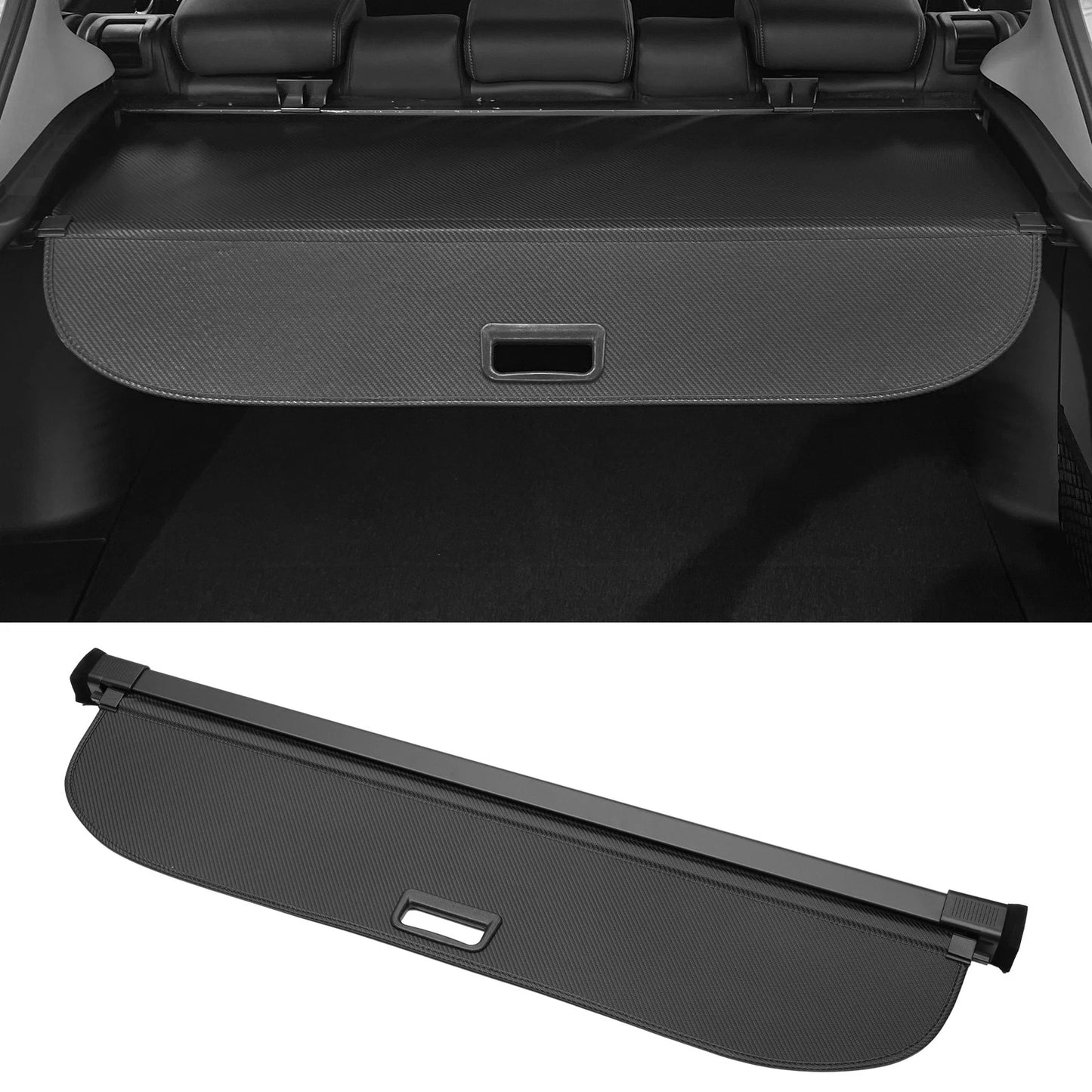 Retractable Cargo Cover for Audi Q5 SQ5 (2018–2024) Carbon Fiber Black