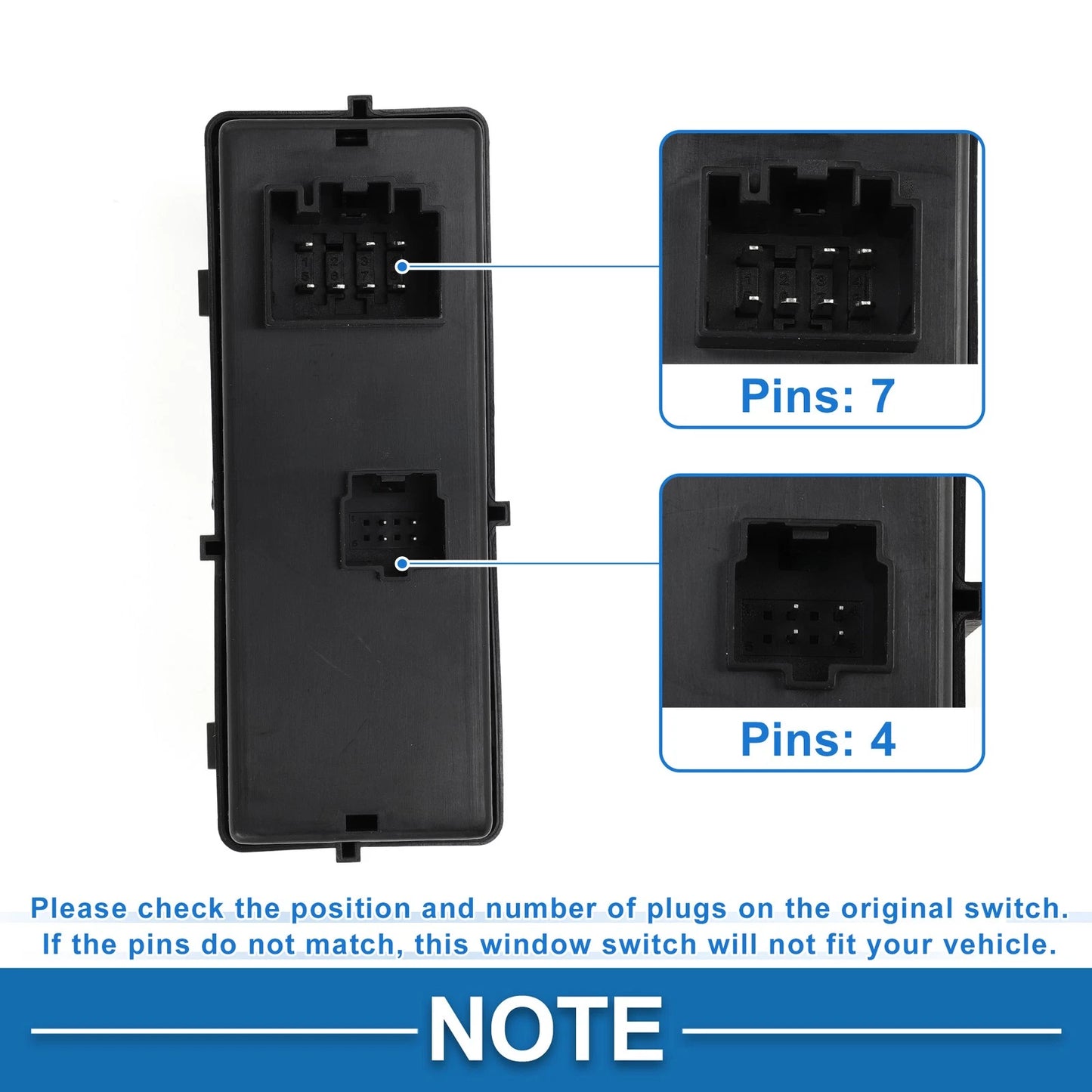 Front Driver Side Power Window Switch for Ford F-150 (2011–2014)