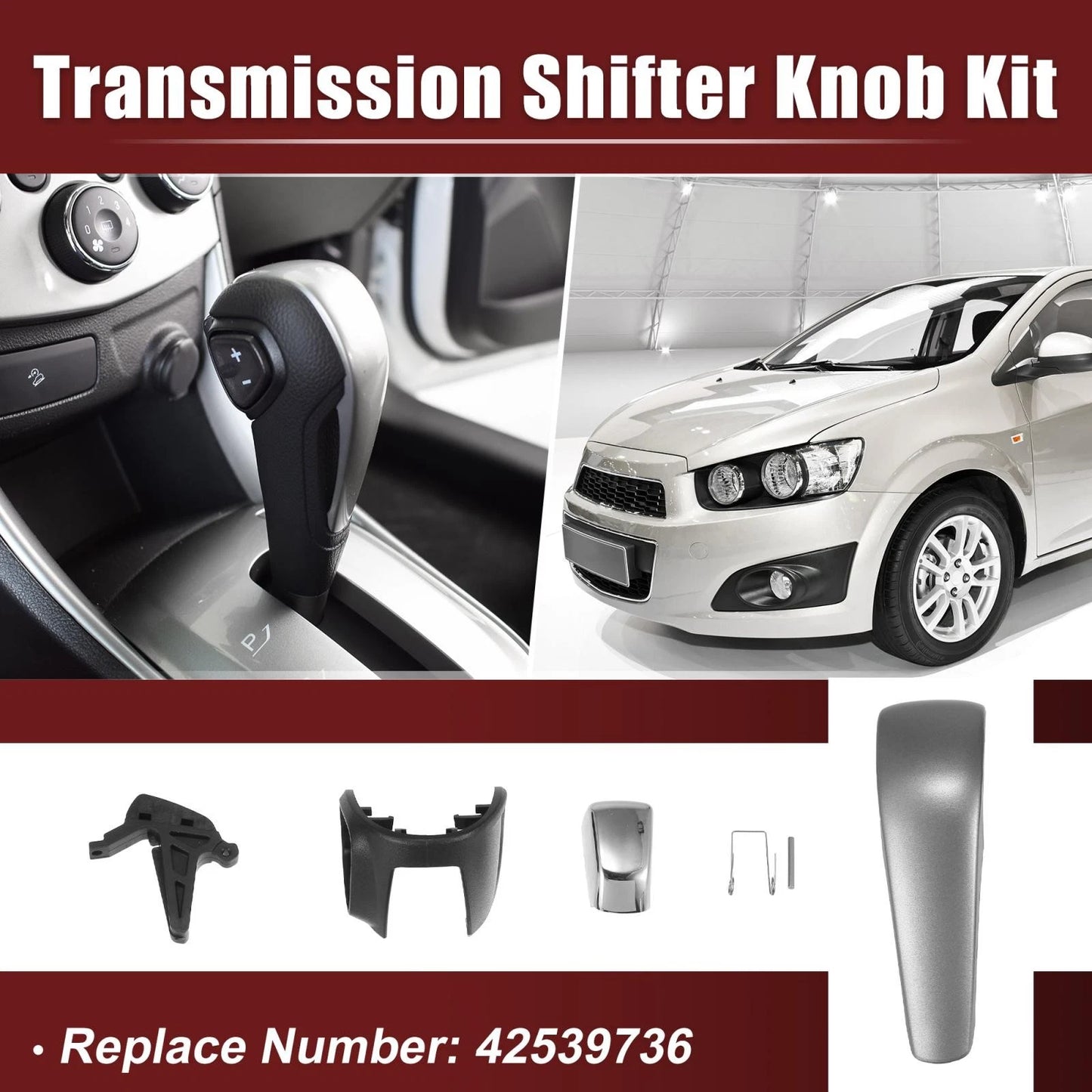 Transmission Shifter Knob Kit for Chevrolet Aveo Trax (2012–2016) 42539736