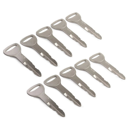 Set of 10 Ignition Keys for Toyota Forklift (57591-23330-71, 162597, A62597)
