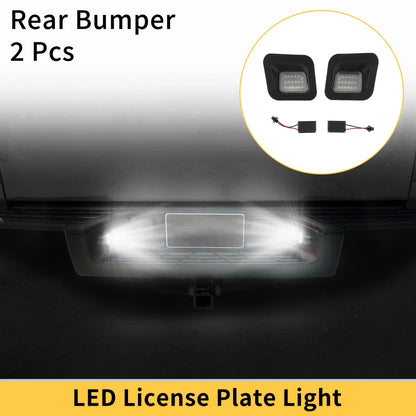 2 x License Plate Lights for Dodge Ram 1500 2500 3500 Clear Lens