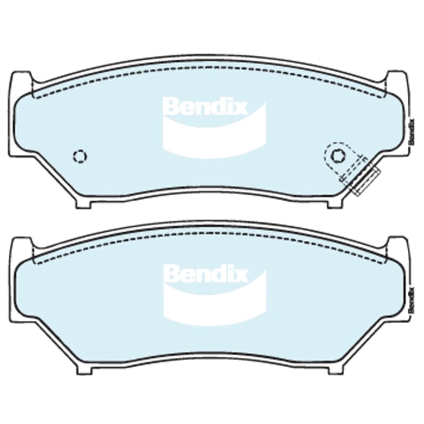 Set of 4 Front Disc Brake Pads for Suzuki Grand Vitara (1998–2005)