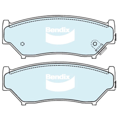 Set of 4 Front Disc Brake Pads for Suzuki Grand Vitara (1998–2005)