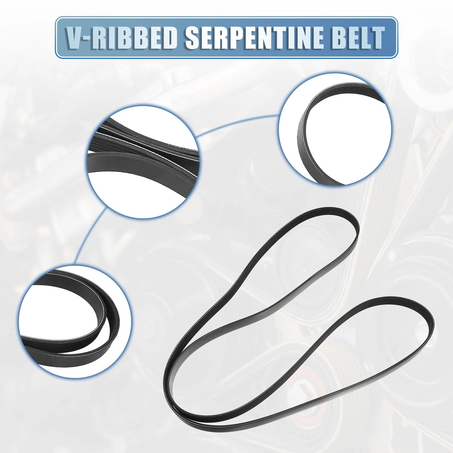 V-Ribbed Serpentine Drive Belt for Buick Enclave (2013–2017) No.0019938396