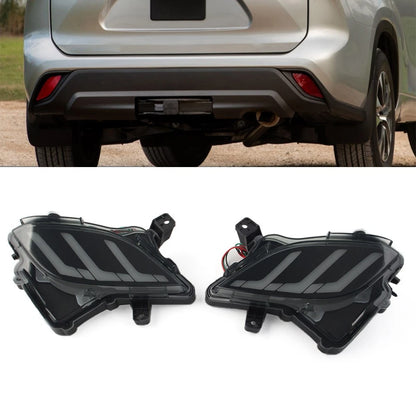 2X Rear Bumper Dynamic Fog Light for Toyota Highlander (2020–2022)