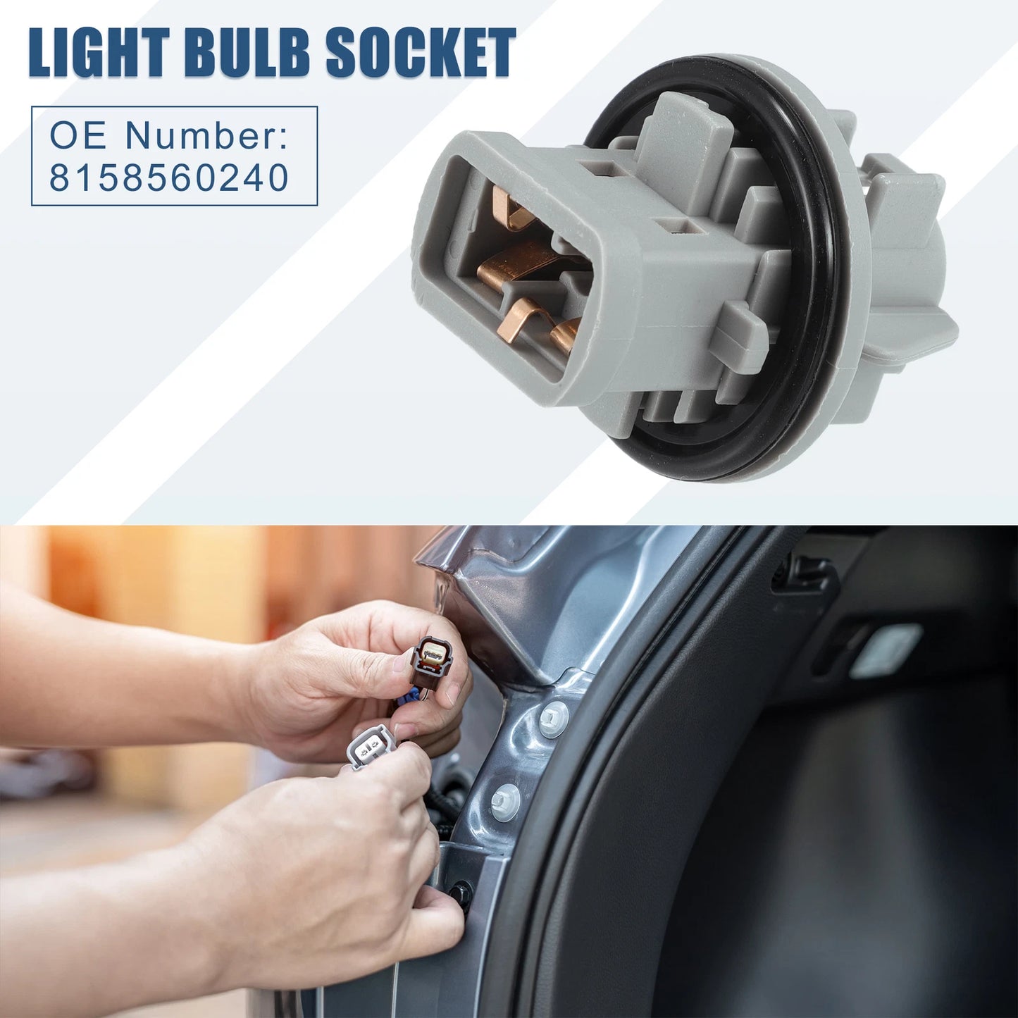 Auto Light Bulb Socket No. 8158560240 for Toyota Land Cruiser Prado (2009–2024)