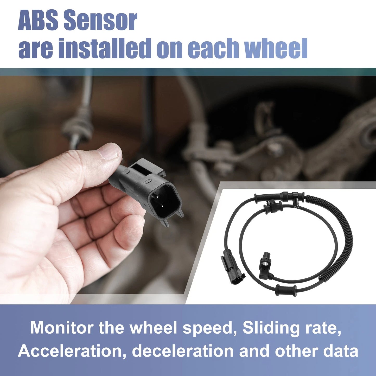 ABS Wheel Speed Sensor 68060333AA for Dodge Ram 1500 (2013–2018)