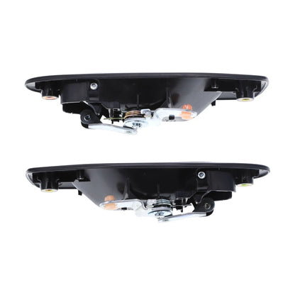 Set of 2 Black Door Handle Outer for Honda Civic (1991–1995)