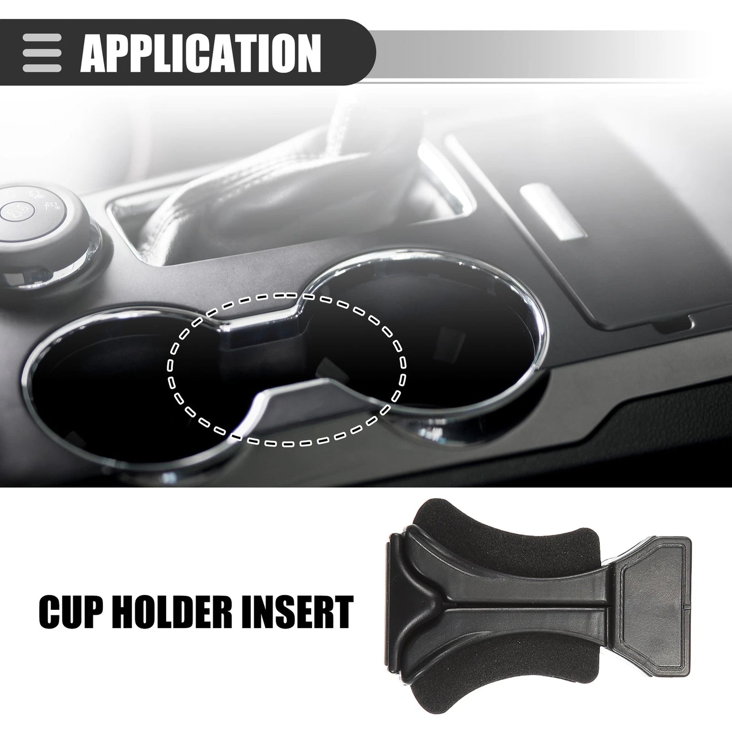 Front Center Cup Holder Insert for Lexus GX470 (2003–2009) 55633-60050 Black