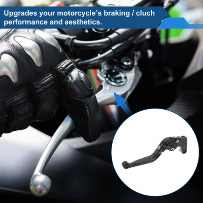Adjustable Brake Clutch Levers for Yamaha YZF R1 (2009–2014) Solid Black