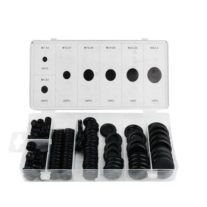 170 Pcs Mixed Rubber Grommets for Car Panel Hole Plugs & Electrical Wires