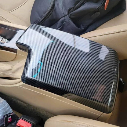 Carbon Fiber Armrest Lid Cover Trim 1x for BMW 3er (2005–2013)