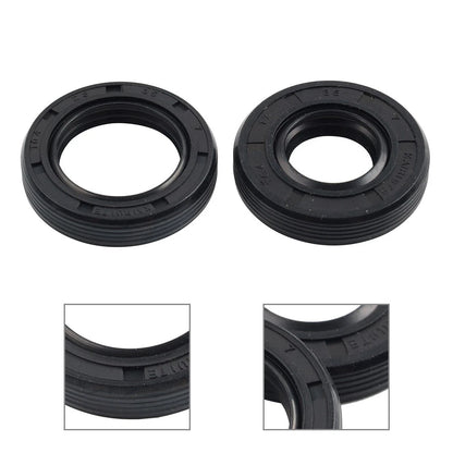 2X Crankshaft Oil Seals for Yamaha PW50 PY50 (1970–2023) Black Rubber