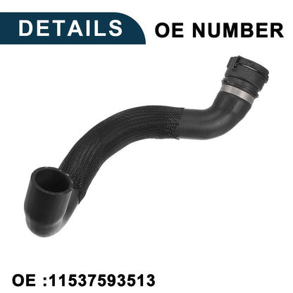 Radiator Hose for BMW 535i Engine Coolant Water Hose Black 1 Pc