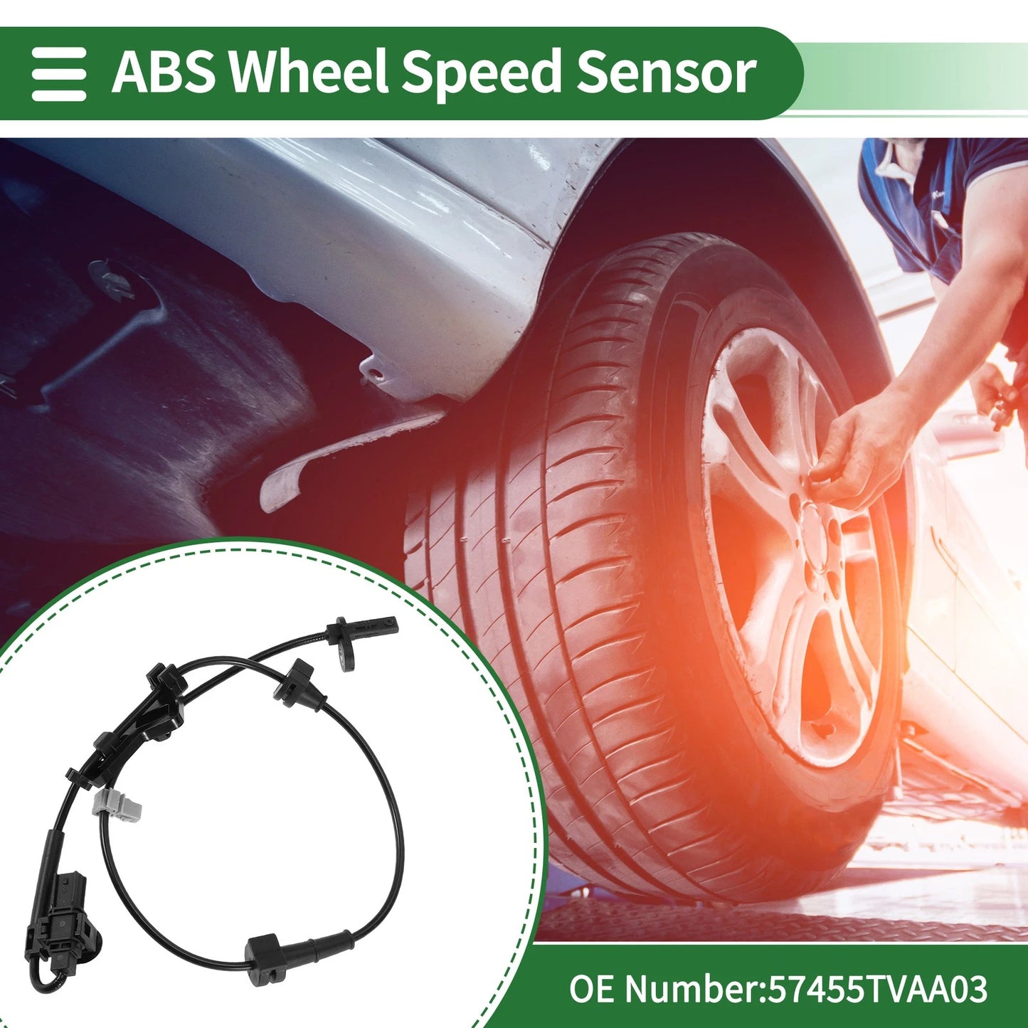 ABS Wheel Speed Sensor No. 57455TVAA03 for Honda Accord (2018–2023)