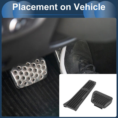 Set Foot Accelerator Pedal Covers for BMW 3 Black Carbon Fiber