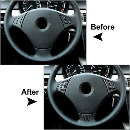 Carbon Fiber Look Steering Wheel Cover Trim for BMW 3 Series (E90–E93)