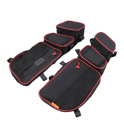 Front Side Door Storage Bags w/ Knee Pad for Can-Am Maverick X3 Turbo (17-24)