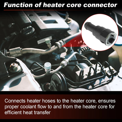 HVAC Heater Hose Connector for Ford Expedition F150 F250 Lincoln (No. 800-404)