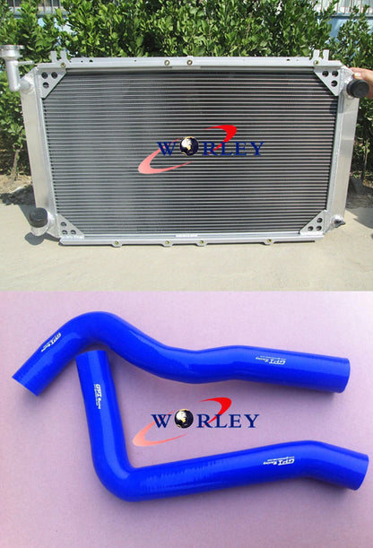 3X Core Aluminum Radiator + Silicone Hose for Patrol GQ Y60 (1990–1997)