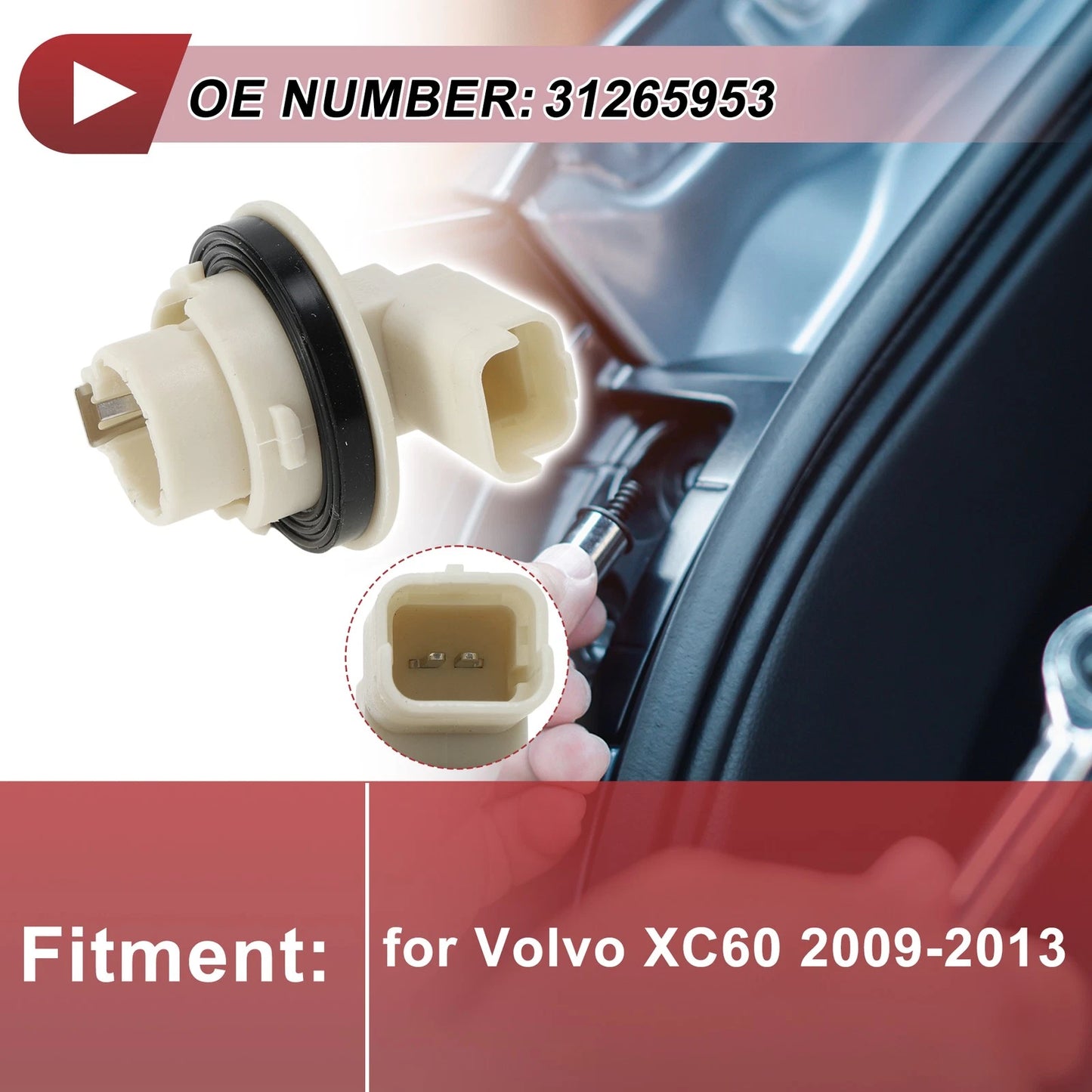 1 Pc Rear Fog Light Socket for Volvo XC60 (2009–2013) No. 31265953