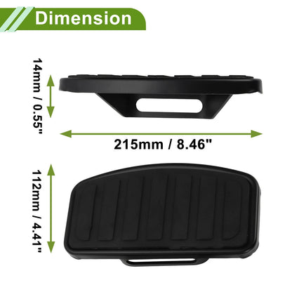 Foot Pegs for Honda VTX 1300 VTX 1800 (1 Pair) Metal Steel Rubber Black