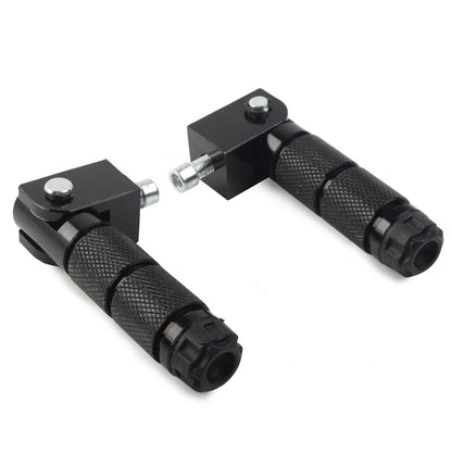 8mm Folding Footpegs for Electric Motor Bicycle ATV Black