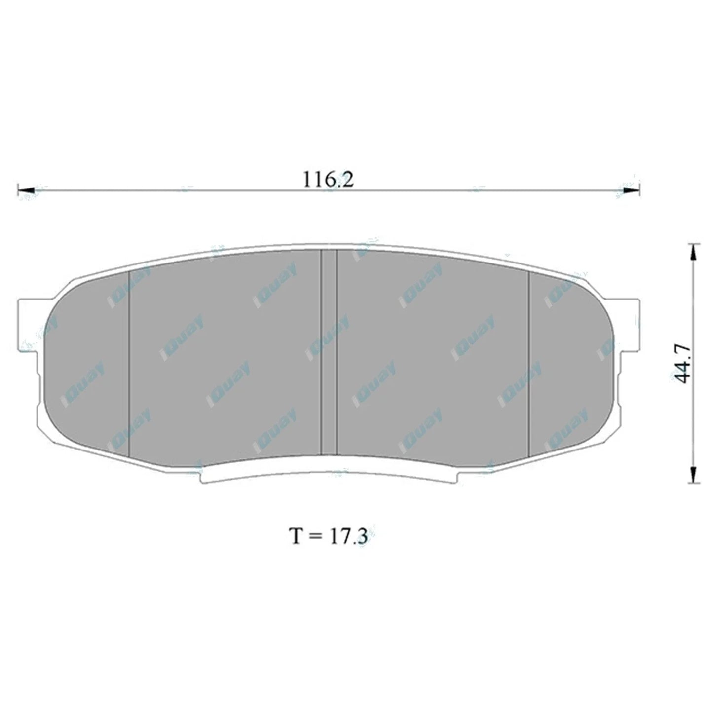 Rear Disc Brake Pad Set for Landcruiser 200 Series URJ200 VDJ200 (2007-2021)