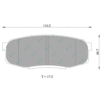 Rear Disc Brake Pad Set for Landcruiser 200 Series URJ200 VDJ200 (2007-2021)