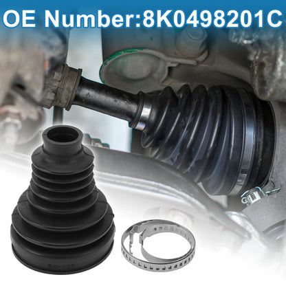 Inner CV Joint Boot Kit with Clamps for Audi A4 A5 (2009–2016) 8K0498201C