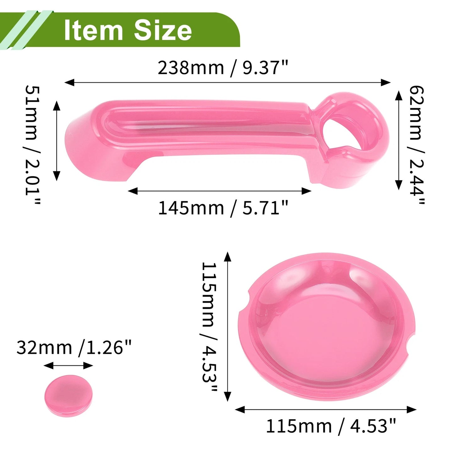 Set of 4 Decorative Door Handle Covers for Jeep Wrangler JK JKU (2007–2018) Pink ABS