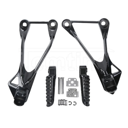Black Rear Passenger Footpegs for Kawasaki Ninja ZX6R (2005-2008)