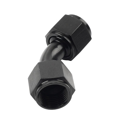 8AN Female to Female 45�� Swivel Coupler Fitting Adapter for Car