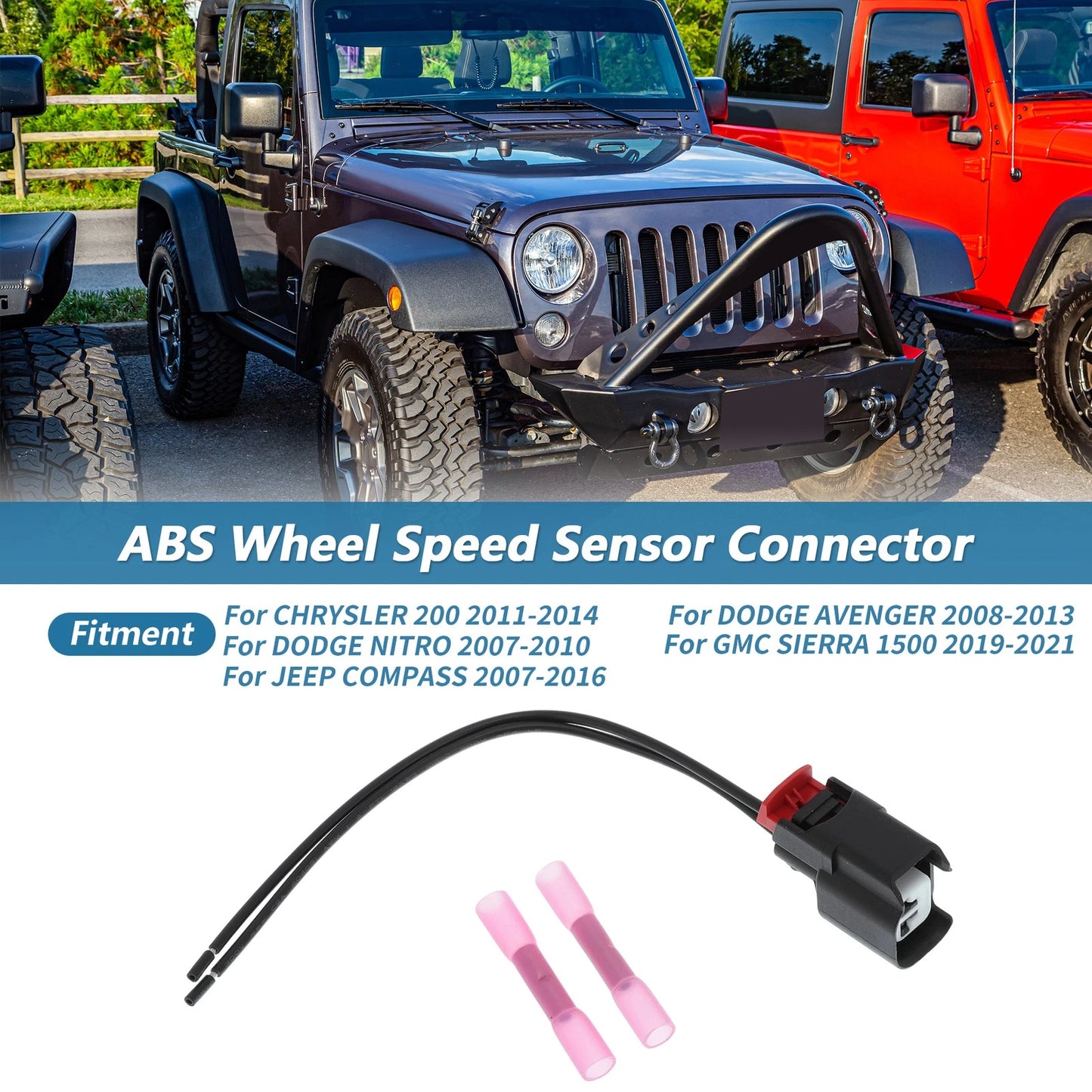 ABS Wheel Speed Sensor Connector for Dodge Jeep (88861094/52125003AB)