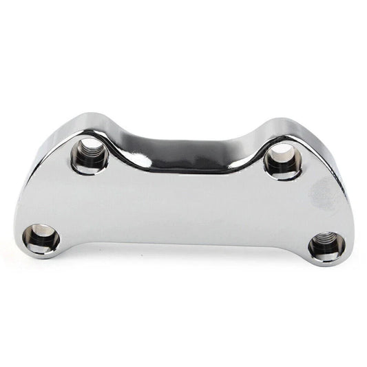 1" Bar Smooth Handlebar Riser Top Clamp Chrome for Harley Dyna Softail Sportster