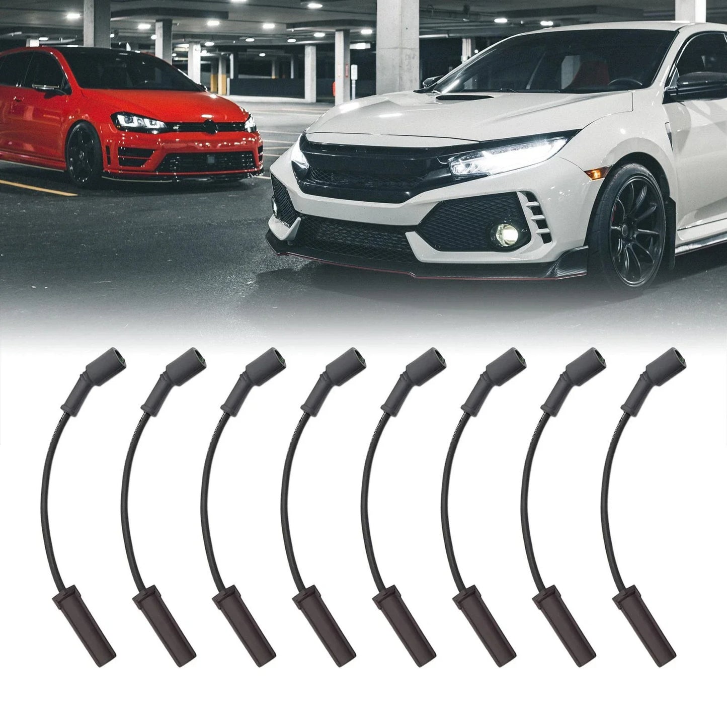 7mm Spark Plug Cable Ignition Wire Set of 8 for Chevrolet