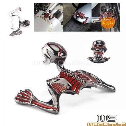 Skull Skeleton Headlight Visor for Harley Chopper