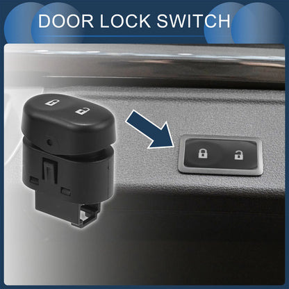 Set of 2 Car Door Lock Switches for Chevrolet Malibu (2008) No.15823977/15835662